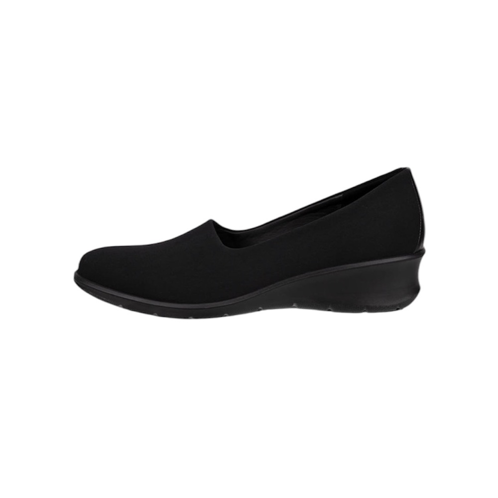 ECCO Felicia‎ Women's Textile Stretch Slip-On Loafer Black Size 41 (US 10.5)